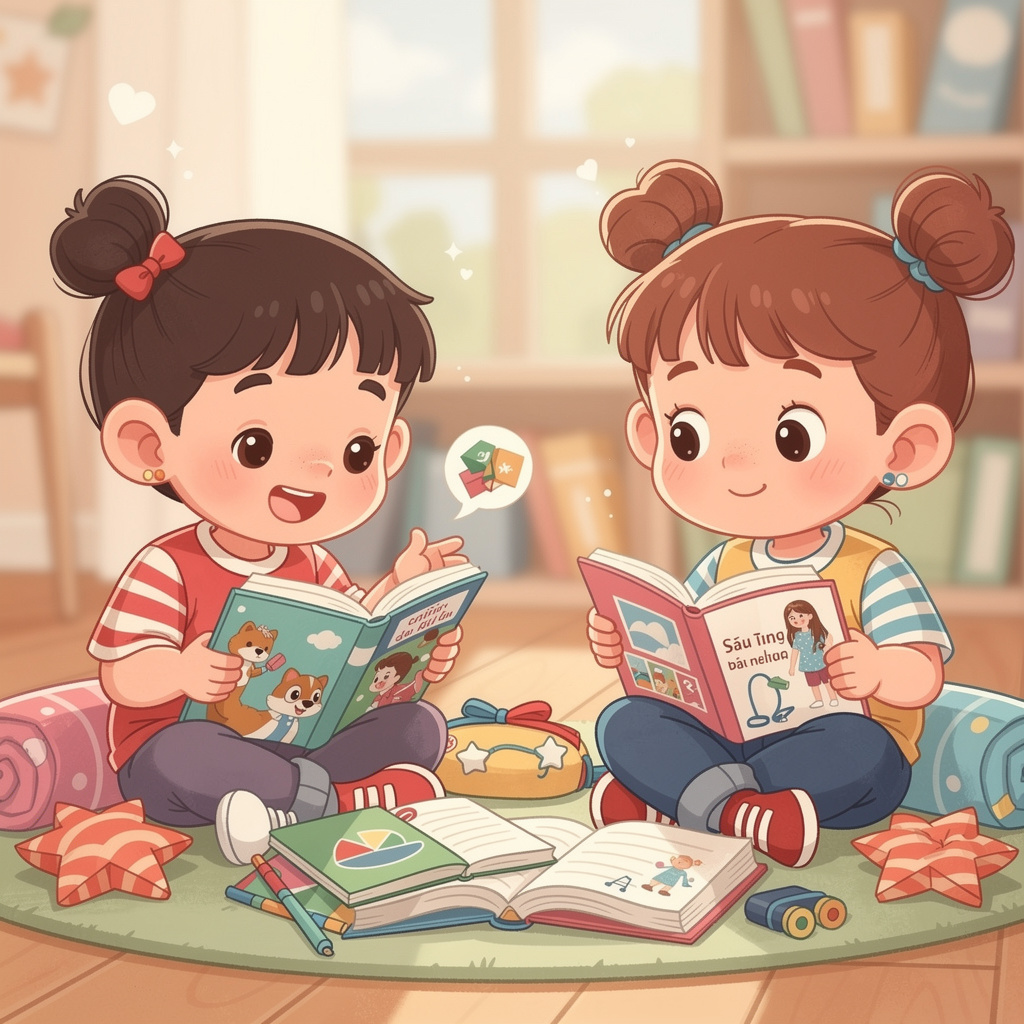 Học sinh cùng khám phá truyện tranh